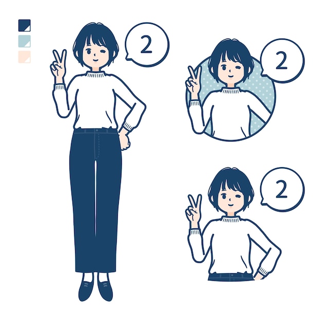 Simple Knit womanCountingas2