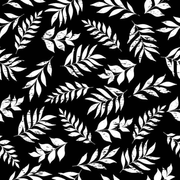 Simple leaves seamless pattern Hand drawn design for fabrics clothes goods websites