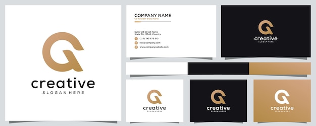 Simple letter g logo design template