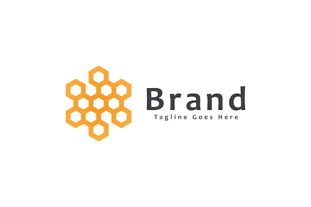 Simple letter h beehive logo honey product brand identity