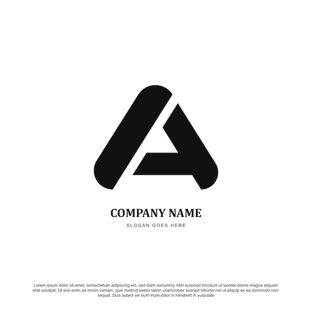 Simple letter A logo design