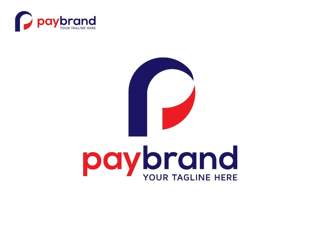 Simple letter P for Payment logo