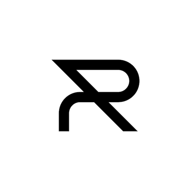 Simple letter R logo design template