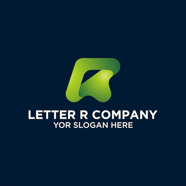 Vector simple letter r logo design