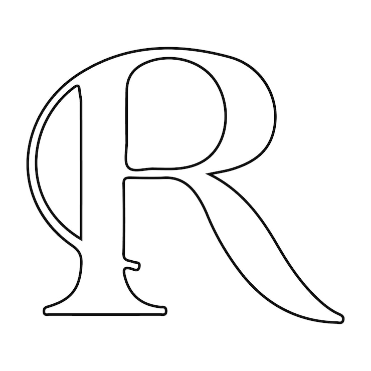 Vector a simple letter r logo