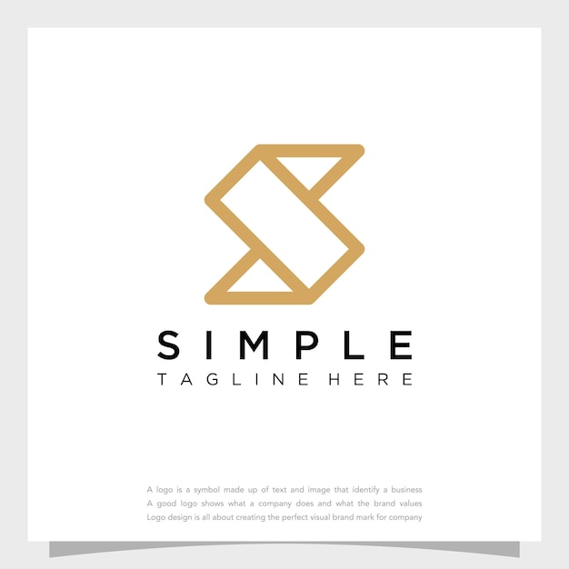 simple letter s logo vector concept