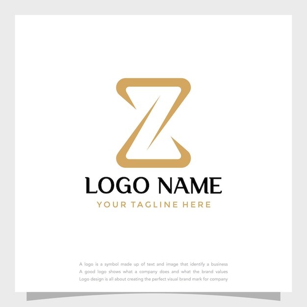 Simple letter z logo and vector logotype icon design concept