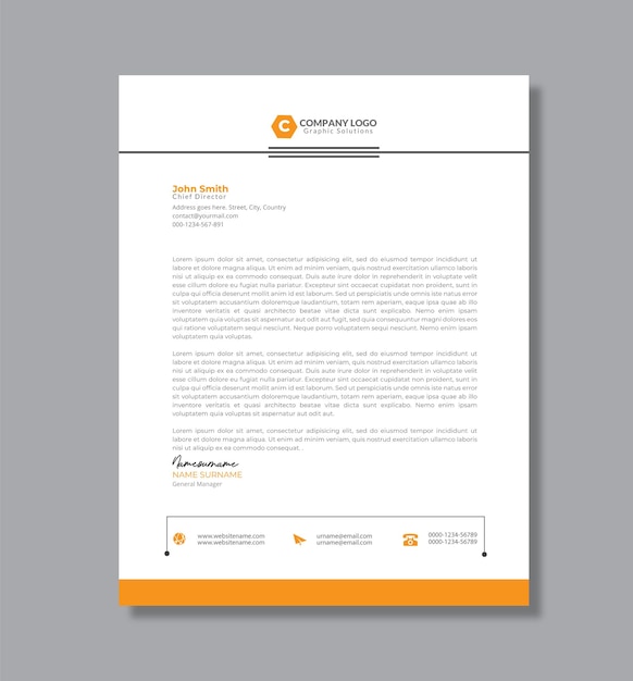 Simple letterhead