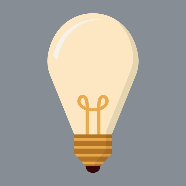 simple light bulb icon sign symbol vector illustration