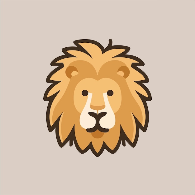 Simple lion vector