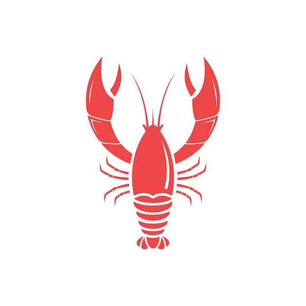 Simple lobster logo design inspiration vector seafood icon