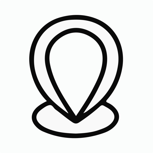 Simple Location Pin Icon Premium Ai Generated Vector Simple Location Pin Icon Premium Ai Generated Vector