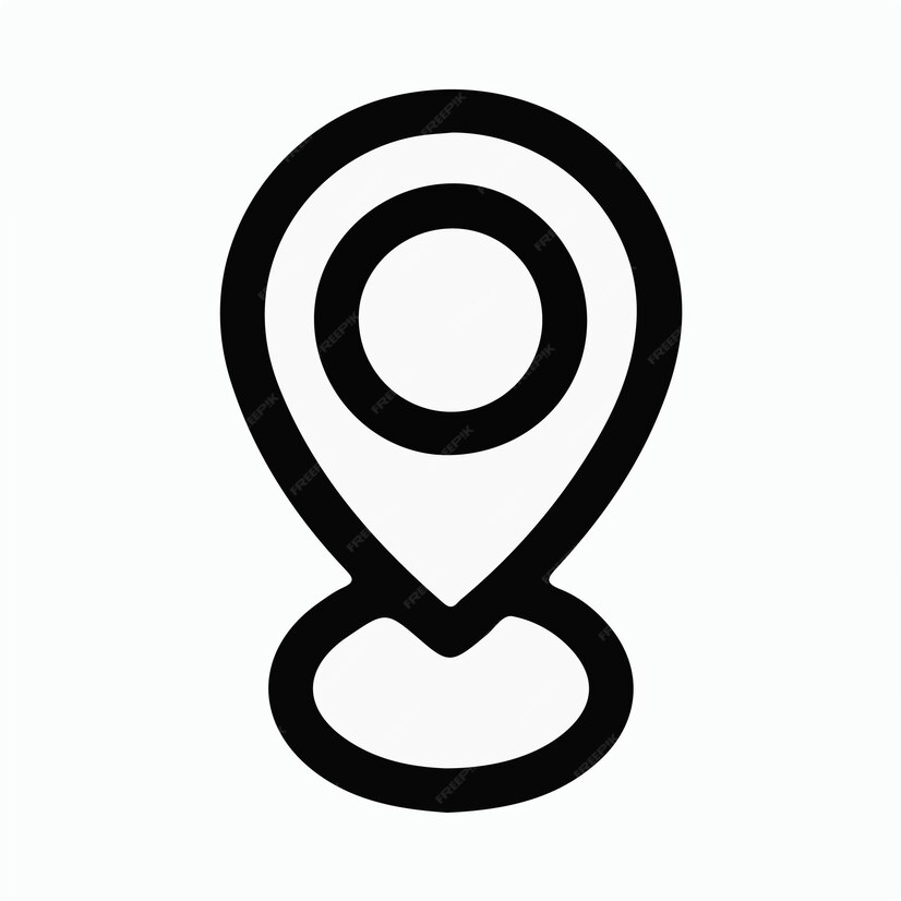 Simple Location Pin Icon Premium Ai Generated Vector Simple Location Pin Icon Premium Ai Generated Vector