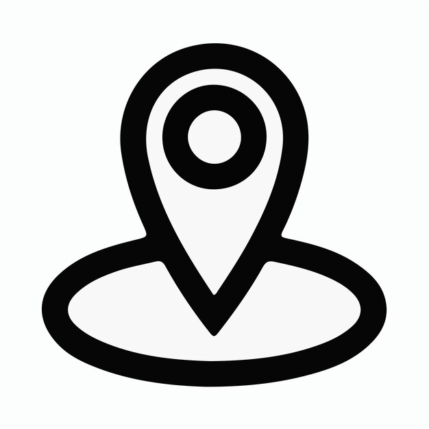 Simple Location Pin Icon Premium Ai Generated Vector Simple Location Pin Icon Premium Ai Generated Vector