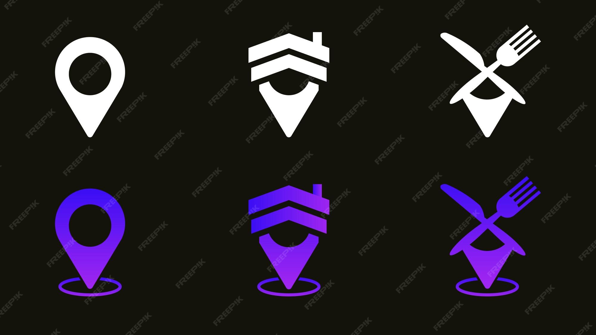 Premium Vector Simple Location Pin For Map Premium Vector Simple Location Pin For Map