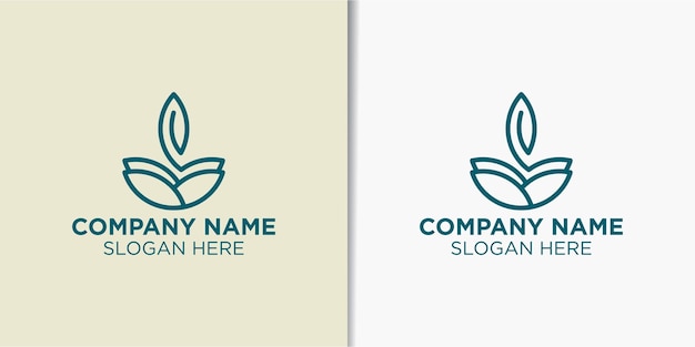 simple logo for agriculture and landscape nature logo design template