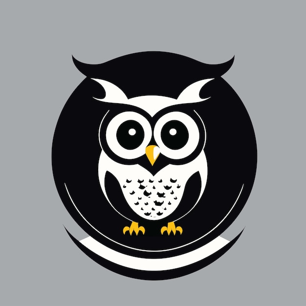 simple logo design of owl