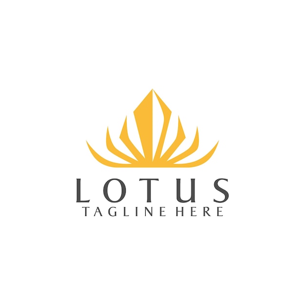 Simple Logo of Lotus Stock Vector for Business and Branding