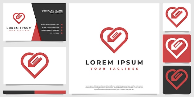 Simple logo loving text