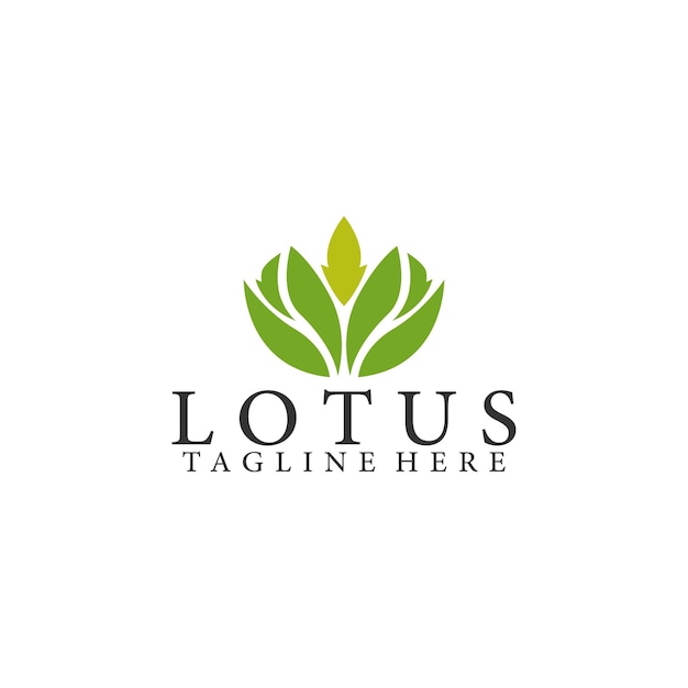 Простой логотип lotus stock vector для бизнеса и брендинга
