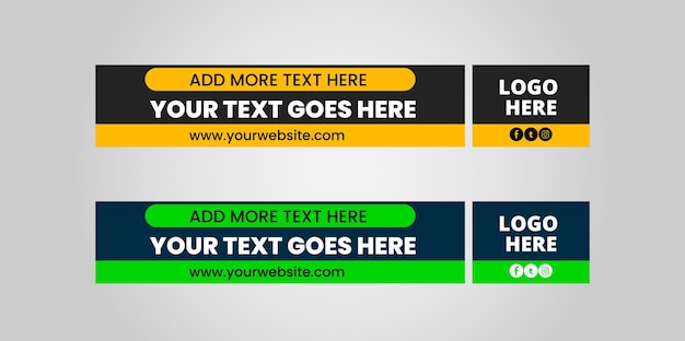 Simple lower thirds set template