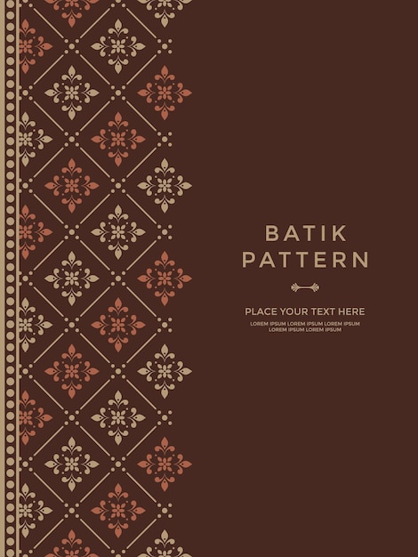 Simple and luxury traditional pattern background with ethnic elements