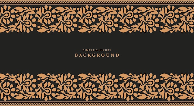 Simple and luxury traditional pattern background with ethnic elements