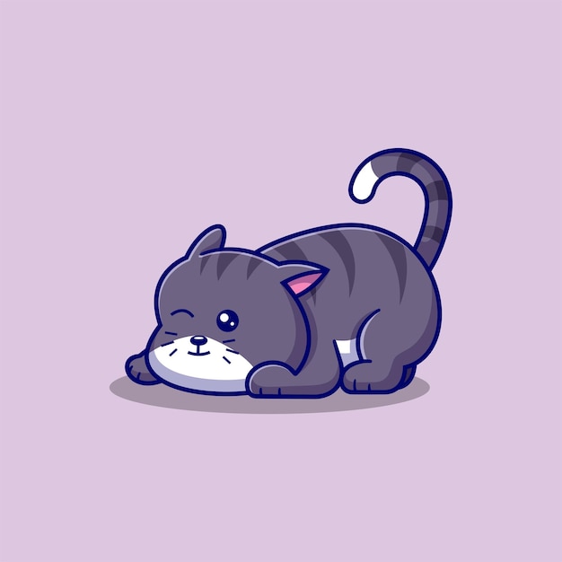 シンプルマスコット ロゴ 村の猫 キャラクターデザイン