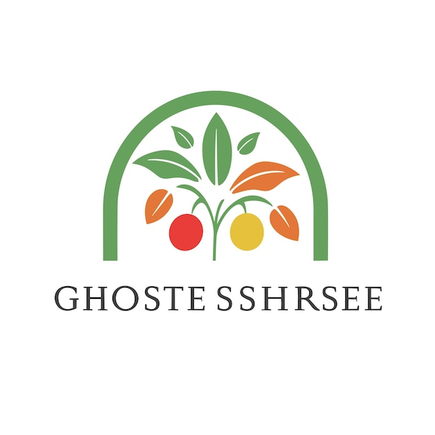 Vector simple and memorable greenhouse logo design