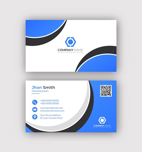 Simple and minimal business card design