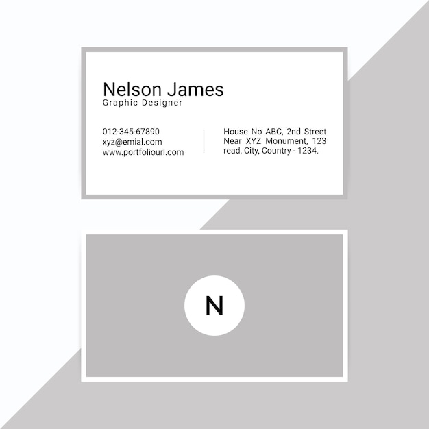 Simple Minimal business card