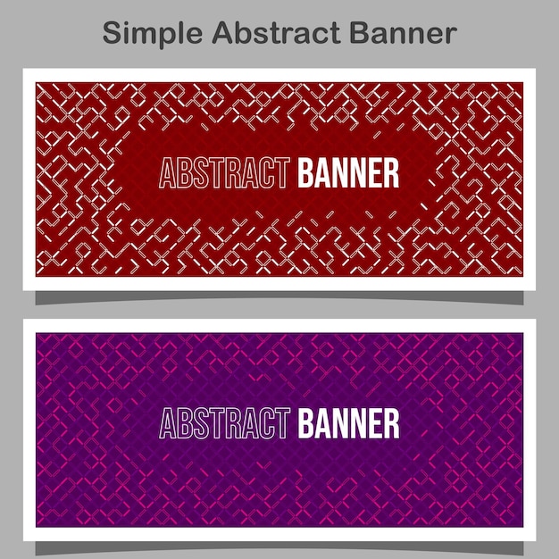 Simple Minimalist Abstract Banner Collection