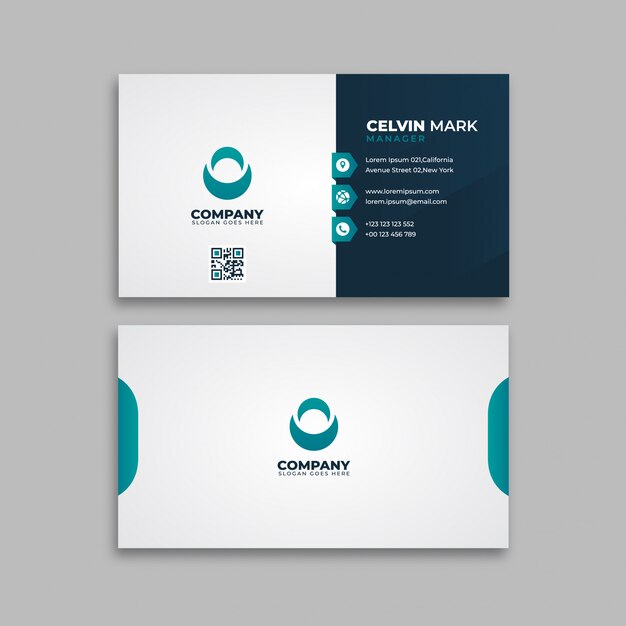 Simple minimalist business card