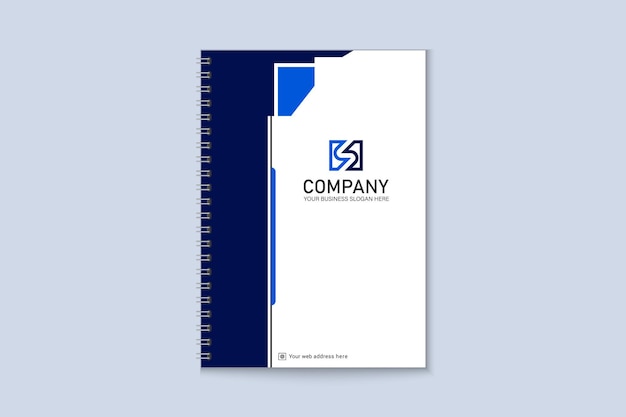 Simple minimalist business notebook cover template design