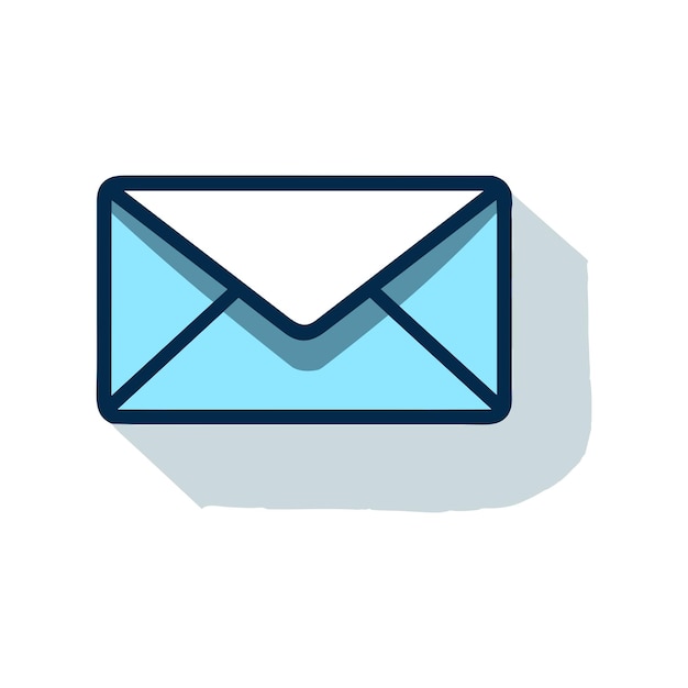 Vector simple minimalist icon of email