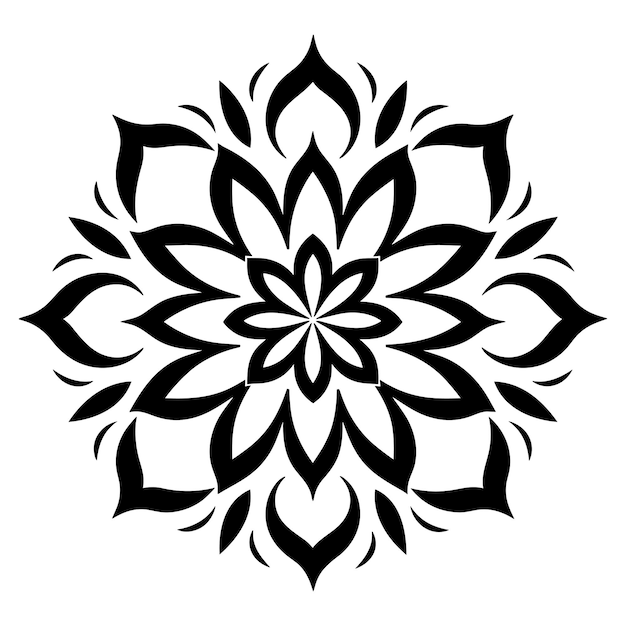 Simple minimalistic mandala