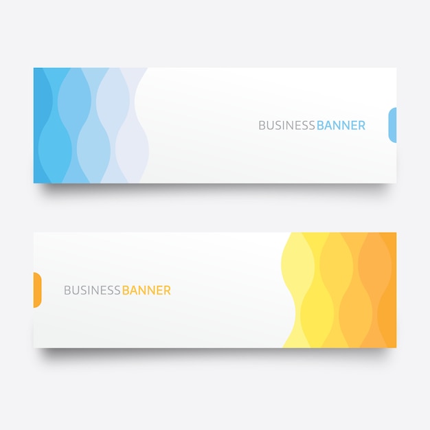 Vector simple modern banner design template