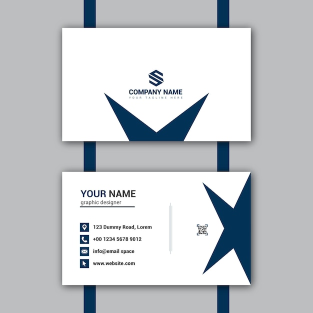 Simple modern business card design