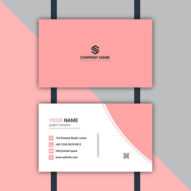 Simple modern business card design