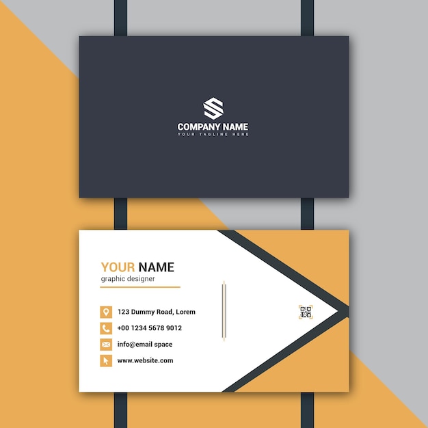 Simple modern business card design