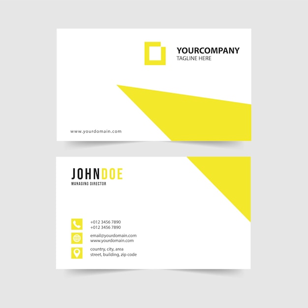 simple modern business card template collection