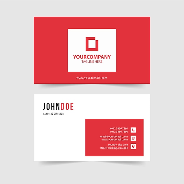 Simple modern business card template collection