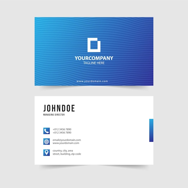 Simple modern business card template collection