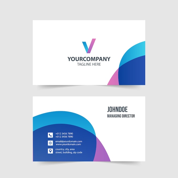 Simple Modern Business Card Template Collection