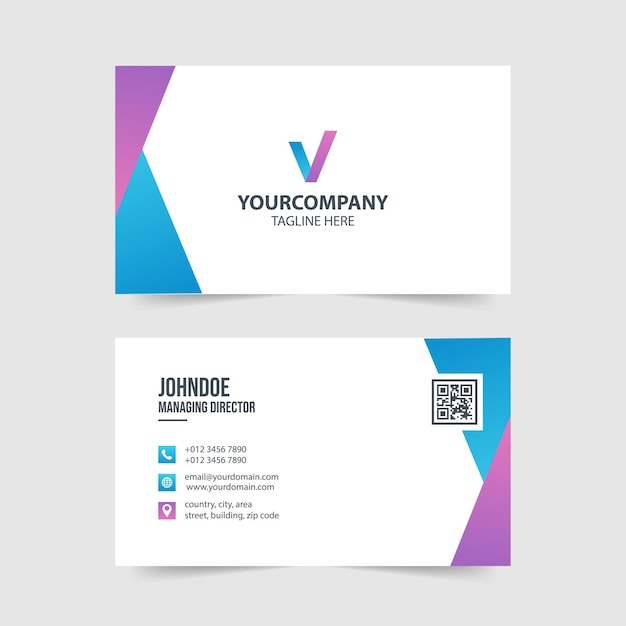 Simple modern business card template collection