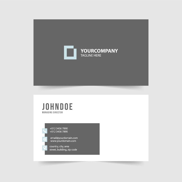 Vector simple modern business card template collection