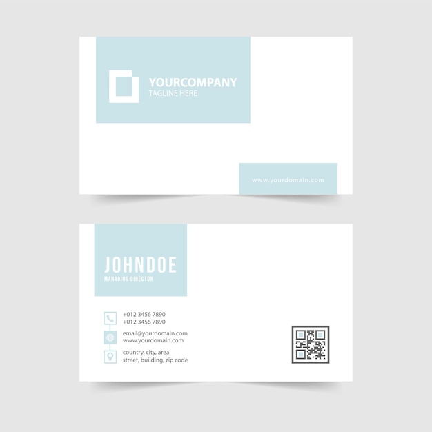 Vector simple modern business card template collection