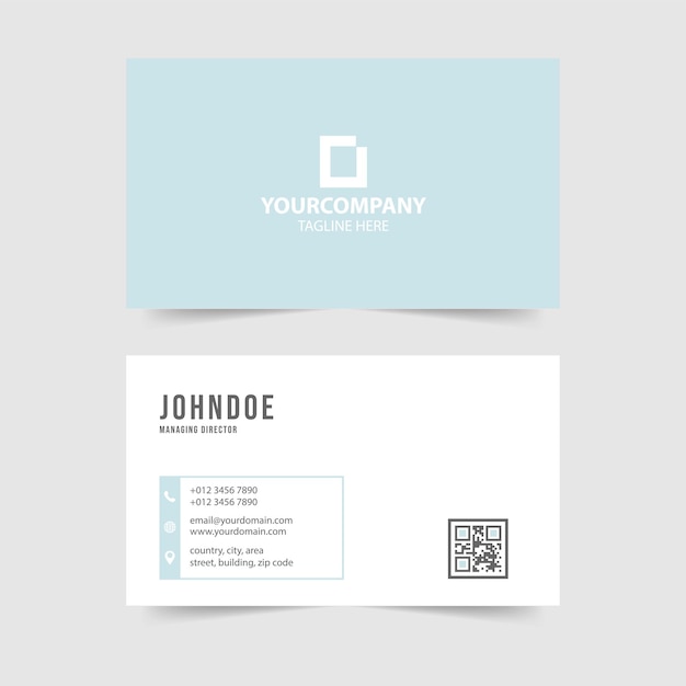 Vector simple modern business card template collection