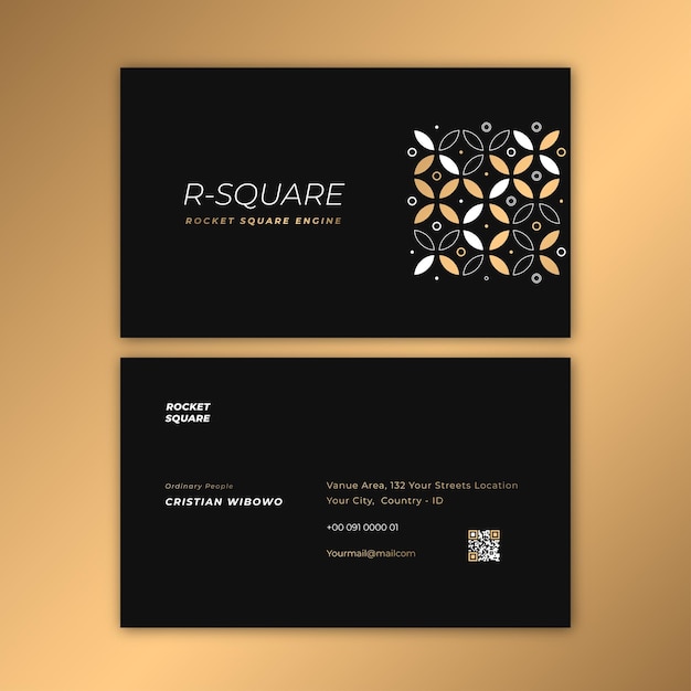 Simple modern business card template