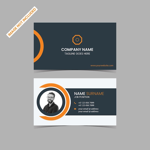 Simple modern business card template